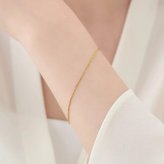 【無料ラッピング】  ヨンドシー 4℃ K18イエローゴールド チェーンブレスレット ブランド 正規品 新品 ギフト プレゼント 人気 おすすめ 誕生日 クリスマス 送料無料
