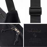 ショルダーバッグ anello GRANDE アネロ グランデ レディース メンズ クリンクル CRINKLE GTH3842 大容量 斜めがけ 大きめ ブランド 軽量 軽い A4 600ml ペットボトルが 入る 撥水 通勤 通学 旅行 マザーズバッグ ハーフムーンバッグ 大人 かわいい おしゃれ 黒 ブラック