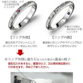 ハワイアンジュエリー リング オーダーメイド 結婚指輪 刻印 無料 誕生石入れ可 1号～29号 幅8mm ダイヤカットアウト ギフト対応可 指輪 マリッジリング K14ゴールド メンズ レディース 誕生日 プレゼント【品番：KJGR-006】