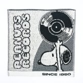 スヌーピー ミニタオル RECORDS ホワイト ハンカチ SNOOPY