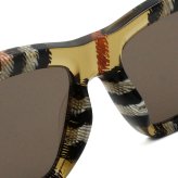 バーバリー BURBERRY サングラス アジアンフィット UVカット アイウェア キャットアイ 0BE4449F 414673 53 メンズ レディース ユニセックス チェックサンド+ダークブラウン 海外正規品