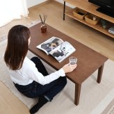 シンプルリビングテーブル シュラ ナチュラル・ブラウン 2色展開 ローテーブル センターテーブル 折りたたみ 省スペース おしゃれ 新生活 家具 インテリア 不二貿易