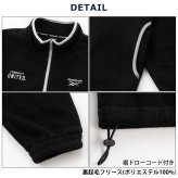 Reebok リーボック フリース プルオーバー レディース メンズ  トレーナー 長袖  裏起毛 ハーフジップ 軽量 ワンポイントロゴ 刺繍   ブランド ゆったり ユニセックス 春 秋 冬 M L LL 黒 白 紺 2026fw