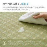 夏ラグ 夏用カーペット 洗える い草風 カーペット 涼風 りょうふう 団地間 10帖 10畳 PP ラグ ござ ビニール風 上敷き 畳の保護 畳替え 国産 新生活