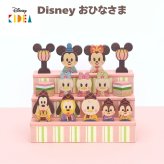 雛人形 KIDEA キディア ディズニー Disney おひなさま お雛様 ひな人形 ひな飾り 3段飾り 三人官女 五人囃子 積み木 つみき 木製 コンパクト おしゃれ かわいい ミッキー ミニー ドナルド 初節句 ひな祭り ひなまつり 桃の節句 お祝い 女の子 孫 ギフト プレゼント
