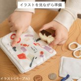pom かぞくのおまもり雑貨 「おまもりポーチ」| 防犯 災害 震災 地震 防災グッズ 緊急 救急 非常用 アウトドア 旅行 おでかけ 学校 可愛い おしゃれ 子ども ティッシュケース メディカルポーチ 救急ポーチ お薬ポーチ