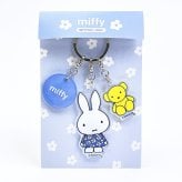 ミッフィー miffy 3連アクリルキーホルダー(A) ブルードレス 日本製