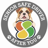 カーサイン 高齢者マーク SENIOR SAFE DRIVER ブルドッグ マグネット 強力 直径13cm 肉球 日本製 車 ステッカー