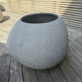 鉢カバー おしゃれ 大型 22号 W66×H53cm 植木鉢 KONTON コントン コブル プランター 四角 キューブ 正方形 ポリストーン FRP 屋外 室内 高級 北欧 モダン ナチュラル 観葉植物用 シンボルツリー サボテン 多肉植物 特大 玄関 底穴なし グレー ベージュ