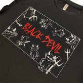 Tシャツ ブラックデビル 半袖 Mサイズ メンズ レディース 服 男女兼用 BLACK DEVIL ロゴ プリント 悪魔 キャラクター かっこいい たばこ ブランド タバコ 銘柄 おしゃれ 黒 ギフト プレゼント