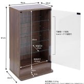 ラック 高さ80cm以上 コレクションケース コレクション コレクションボード フィギュア ケース 棚 ディスプレイ ガラス棚 壁面収納 大型 グランディック北欧 ブラウン ホワイト ブ 新生活