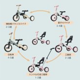 三輪車 かじとり 押し棒付き 折りたたみ 4WAY 子供用三輪車 乗用玩具  手押し ランニングバイク キックバイク キッズバイク サドル 足けり ペダル付き コントロールバー 舵取り 1歳 2歳 3歳 幼児 自転車 おしゃれ コンパクト 軽量 男の子 女の子 誕生日 プレゼント ギフト