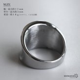 ステンレス ニュアンスリング ごつめ ワイドリング 逆反り ゴールド シルバー 指輪 重厚感 太め 大きめ 存在感 メタル お洒落 湾曲 カーブ 鏡面 プチプラ レディース 女性 金属アレルギー対応