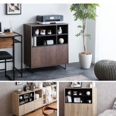 ラック 隠す収納 ディスプレイ 本棚 ミニタイプ 省スペース 収納力 大容量 オシャレ間仕切り収納 可動棚 スリム収納 北欧キャビネット 扉付チェスト おしゃれリビング収納 木製ガラスすきま収納 モダン デザイン シンプル 新生活