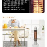 電気ヒーター ヒーター 速暖 コードフック付 300W カーボンヒーター 縦型 スリム 小型 コンパクト 電気ストーブ 小型ヒーター 遠赤外線ストーブ 電気ヒーター 脱衣所 洗面所 トイレ リビング 転倒時OFF TEKNOS テクノス CH-380M