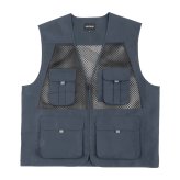 メッシュベスト メンズ レディース カジメイク 8905 M L ベスト メッシュ 通気性 夏用 涼しい 軽量 作業服 作業ベスト 多機能 ポケット付き 収納 作業着 フィッシングベスト アウトドア キャンプ ガーデニング 釣り ペン差し 多ポケット チャコール ダークグリーン ネイビー