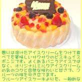 クリスマス生乳アイスケーキ【4～7号】 ［クリスマスケーキ クリスマスデコレーション クリスマスフルーツケーキ］