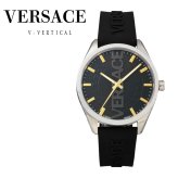 ヴェルサーチェ 腕時計 メンズ ブラック シルバー ゴールド 42mm VERSACE V-VERTICAL シリコンベルト スイス製 メンズ腕時計 軽量 ブランド おしゃれ プレゼント ギフト 卒業 入学 お祝い