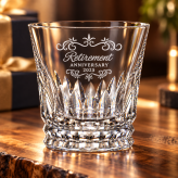 退職 異動 【完売】名入れ SXX バカラ Baccarat ティアラ タンブラー 2か所分の彫刻料込 紙袋・リボン付 専用BOX入り / プレゼント ギフト 退職 記念 誕生日 長寿 祝い ロックグラス