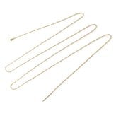 ロングネックレス k10 YG 約70cm スライドピン アズキチェーン ネックレス 1.0mm幅 10金 イエローゴールド K10ネックレス 小豆チェーン ※従来の金具無し