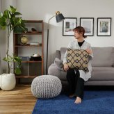 クッション インテリアクッション 手織り おしゃれ インド ウール 北欧 天然素材 高級 お洒落 45×45 40×60 インド製 クッション グラム