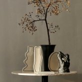 ferm LIVING ファームリビング 二次元アートの不思議な花瓶 ペーストベース  Rounded 北欧花瓶 おしゃれ フラワーベース 雑貨 インテリア 陶器 プレゼント ギフト おすすめ 北欧雑貨 北欧インテリア インテリア雑貨