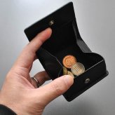 コインケース 小銭入れ ボックス型 ボンデッドレザー BEAMZ SQUARE ビームズ スクエア メンズ レディース 3色展開(ブラック,レッド,クラックキャメル) BZSQ-216