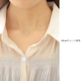 プラチナ ネックレス ダイヤモンド ネックレス 計0.08ct 一粒ダイヤ PT900 プラチナ900 白金 フクリン チェーンの長さ 40cm シンプル 華奢 上品 リュシー 彼女 妻 女性 レディース 誕生日 プレゼント ハロウィン 【品番：CG-RMP-N13196A】