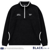 Reebok リーボック フリース プルオーバー レディース メンズ  トレーナー 長袖  裏起毛 ハーフジップ 軽量 ワンポイントロゴ 刺繍   ブランド ゆったり ユニセックス 春 秋 冬 M L LL 黒 白 紺 2026fw
