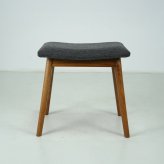 スツール 完成品 無垢材 レッドオーク 天然木 ナチュラル・ブラウン 本体:W46xD32xH43cm座面:W43xD29cm 椅子 腰掛け チェア コンパクト ナチュラル ブラウン おしゃれ