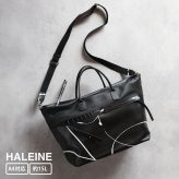 本革 メンズ トートバッグ カーフスキン ペイント デザイン クロコダイル 使用 HALEINE A4 対応 15リットル 牛革 2way 斜め掛け ショルダーバッグ 軽量 大容量 子牛 鰐革 プレゼント ギフト 4FB(07000662r)