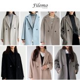 チェスターコート レディース ウールタッチ ブランド Filomo ロング丈 アウター ロングコート 100cm 秋冬 ドロップショルダー ゆったり 大きいサイズ 通勤 洗える 手洗い きれいめ カジュアル シンプル 無地 ギフト プレゼント 6F (08000365r)