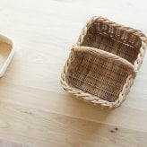 ワンハンドル 持ち手付き フルーツバスケット 収納かご 籠 収納バスケット 籐 ラタン おしゃれ ピクニック おむつ ピクニックバスケット 収納ボックス 雑貨 カゴバスケット かご バスケット かご収納