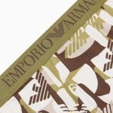 エンポリオアルマーニ：ALL OVER PRINTED MICROFIBER ボクサーパンツ (モス・イーグル)[ボクサーパンツ/ 男性下着/ メンズインナー/人気ブランド/おすすめギフト/誕生日プレゼント/メンズファッション]