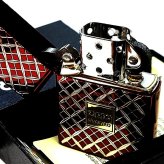 ZIPPO ライター ヘリテージ レッド 七宝 両面加工 彫刻 ジッポ ロゴ Heritage Red 1932 赤 おしゃれ メンズ レディース ギフト プレゼント
