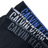 カルバンクライン Calvin Klein(CK) ボクサーパンツ トランク インテンスパワー 3枚組 セット 前閉じ コットン ロゴ 下着 NB3608A ZDM メンズ ブラック+グレー+ホワイト+ブルー