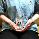 ビアグラス ルート66 コップ ビール アメリカン 雑貨 おしゃれ Route66 ガラス製 ビアジョッキ 食器 キッチン 店舗 ドリンク メンズ バー レストラン
