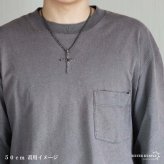 シルバー925 クロスネックレス フラワーネックレス アンティーク ペンダントネックレス ダブル喜平 6面カット 50cm 60cm シルバー 燻し ブラック 十字架 花 個性的 金剛杵 メンズ 男性 金属アレルギー対応