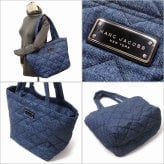 MARC JACOBS マークジェイコブス アウトレット バッグ  キルティングデニムトートバッグ