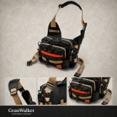 【ラッピング無料・レビュー投稿で保証120日】釣り用品 Gran Walker グランウォーカー ワンショルダー タックルバッグ 約6.5L ロッドホルダー ウエストベルト付き 釣り バッグ ギフト アウトドア用 キャンプ 