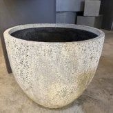鉢カバー おしゃれ 大型 20号 16号 14号 11号 XL L M S サイズ 植木鉢 KONTON コントン オイスター ラウンド 丸型 ファイバーストーン 軽量 室内 屋内 高級 北欧 モダン ナチュラル 観葉植物用 サボテン 多肉植物 特大 玄関 プランター 底穴なし ホワイト