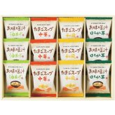 ノーブランド フリーズドライ お味噌汁 スープ詰合せ 12食 [26-7633-115] AT-CO みそ汁 ほうれん草 油あげ たまごスープ 和風 中華 個包装 常温 保存食 詰め合わせ お返し 内祝い お歳暮 お中元 ギフト 贈り物