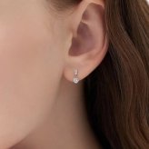 【無料ラッピング】  ヨンドシー 4℃ EAU DOUCE４℃ K10ホワイトゴールド ピアス ホワイトトパーズ ブランド 正規品 新品 ギフト プレゼント 人気 おすすめ 誕生日 記念日 クリスマス 送料無料