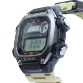 箱なし カシオ 腕時計 メンズ デジタル カーキ ベージュ ブラック 10年電池 200m防水 20気圧防水 ワールドタイム ストップウォッチ タイマー 5アラーム LEDライト スポーツ アウトドア 海外モデル 逆輸入 プレゼント ギフト 成人 卒業 入学