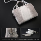 ブリーフバッグ ポロサス スモールクロコダイル レディース ヒマラヤクロコダイル ヒマラヤポロサス センター取り 日本製 2way バッグ ビジネスバッグ 鞄 ギフト プレゼント 4F (06002010r)