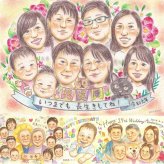 還暦の記念に、言葉だけでは伝えきれない想いを、似顔絵に込めて。ラッピング対応で、贈り物として渡しやすい似顔絵です。 似顔絵 プレゼント 還暦 贈り物 ギフト 名入れ 手描き 還暦 記念 誕生日 お祝い 大人数 祖母 おばあちゃん 祖父 おじいちゃん 下書き確認 名入れ 修正無料 宝物 一生もの かわいい 実績多数 長寿 傘寿 一生もの 還暦 家族 イラスト オーダーメイド 記念日 カラフル