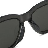 バレンシアガ BALENCIAGA サングラス アジアンフィット UVカット アイウェア スクエア BB0331SK-003 メンズ レディース ユニセックス グレー+シルバー 海外正規品