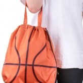 エコバッグ バスケットボール 収納ポーチ一体型 ボール型 折りたたみ 買い物バッグ スポーツ 部活 習い事 観戦 軽量 コンパクト 持ち運び 贈り物 ギフト おしゃれ ユニーク セトクラフト
