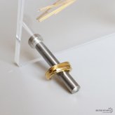 ステンレス シンプルイヤーカフ 18KGP レディース ピアス ダブルライン イヤーアクセサリー ゴールドカラー 上品 ミニマル 大人 女性 耳元 重ね付け風 ノンホール 日常使い きれいめ カジュアル ジュエリー 片耳用 1点