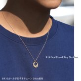 ゴールド ネックレス ハワイアンジュエリー ネックレス ゴールド ペアネックレス 2本セット 刻印 無料 誕生石入れ可 14K K14ゴールド K10 10Kあずきチェーン太0.7mm 2本セット BY THE SEA バイザシー カップル 夫婦 プレゼント ハロウィン 【品番：CG-GP120P】